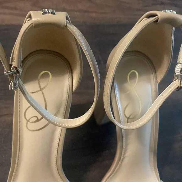 Nude heel 3” sandals Sam Edelman Yaro classic nude - Picture 7 of 8